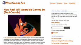 What Whatgamesare.com website looked like in 2018 (5 years ago)