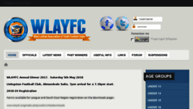 What Wlayfc.org website looked like in 2018 (5 years ago)