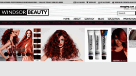 What Windsorbeauty.com website looked like in 2018 (5 years ago)