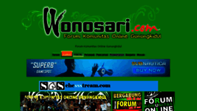 What Wonosari.com website looked like in 2018 (5 years ago)
