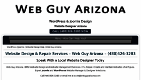 What Webguyarizona.com website looked like in 2018 (5 years ago)