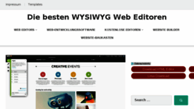 What Wysiwygwebbuilder.de website looked like in 2018 (5 years ago)
