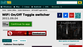 What Wifi-on-or-off-toggle-switcher.soft112.com website looked like in 2018 (5 years ago)