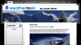 What Weathertoski.co.uk website looked like in 2018 (5 years ago)