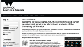What Warwickgrad.net website looked like in 2018 (5 years ago)