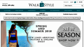 What Walkinstyle.co.uk website looked like in 2018 (5 years ago)