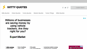 What Witty-quotes.com website looked like in 2018 (5 years ago)