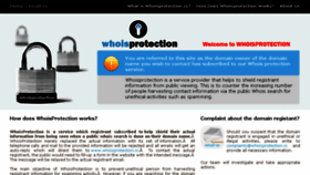 What Whoisprotection.cc website looked like in 2018 (5 years ago)