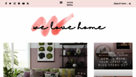 What Welovehomeblog.com website looked like in 2018 (5 years ago)
