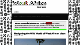 What Westafricatravelguide.com website looked like in 2018 (5 years ago)
