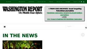 What Washington-report.org website looked like in 2018 (5 years ago)