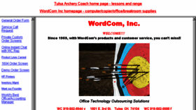 What Wordcom.com website looked like in 2018 (5 years ago)