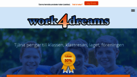 What Work4dreams.se website looked like in 2018 (5 years ago)