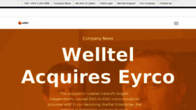 What Welltel.ie website looked like in 2018 (5 years ago)