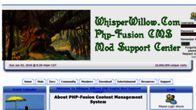 What Whisperwillow.com website looked like in 2018 (5 years ago)