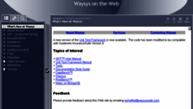 What Waysysweb.com website looked like in 2018 (5 years ago)