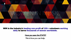 What Womeninmusic.org website looked like in 2018 (5 years ago)