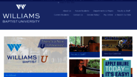 What Williamsbaptistcollege.com website looked like in 2018 (7 years ago)