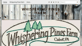 What Whisperingpinesfarmpa.com website looked like in 2018 (5 years ago)