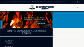 What Whiskeycreekhideout.com website looked like in 2018 (5 years ago)