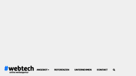 What Webtech.ch website looked like in 2018 (5 years ago)