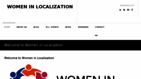 What Womeninlocalization.com website looked like in 2018 (5 years ago)