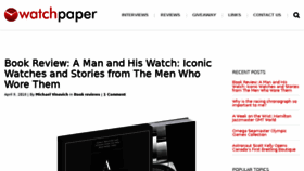 What Watchpaper.com website looked like in 2018 (5 years ago)