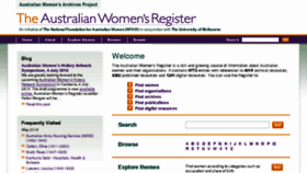 What Womenaustralia.info website looked like in 2018 (5 years ago)