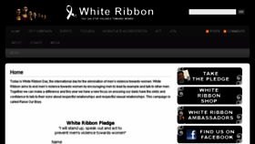What Whiteribbon.org.nz website looked like in 2018 (7 years ago)