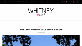 What Whitneyanderick.com website looked like in 2018 (5 years ago)