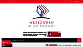 What Webloaded.com.ng website looked like in 2018 (5 years ago)