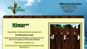 What Wherevergarden.com website looked like in 2018 (5 years ago)