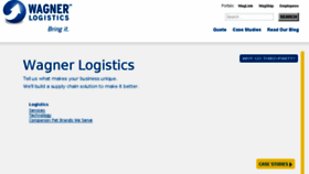 What Wagnerlogistics.com website looked like in 2018 (5 years ago)