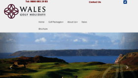 What Walesgolfholidays.com website looked like in 2018 (6 years ago)