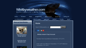 What Whitbyweather.com website looked like in 2018 (5 years ago)