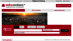 What Wohnverdient.de website looked like in 2018 (5 years ago)