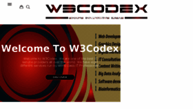 What W3codex.com website looked like in 2018 (5 years ago)