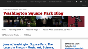 What Washingtonsquareparkblog.com website looked like in 2018 (5 years ago)