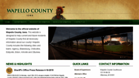 What Wapellocounty.org website looked like in 2018 (5 years ago)