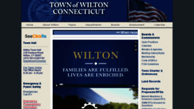 What Wiltonct.org website looked like in 2018 (5 years ago)