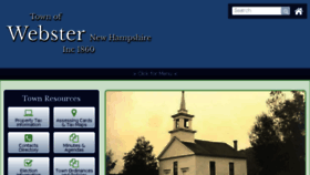 What Webster-nh.gov website looked like in 2018 (5 years ago)