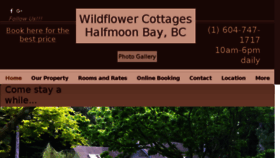 What Wildflowers-bb.com website looked like in 2018 (5 years ago)