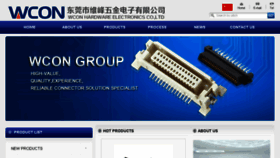 What Wcon-connector.com.cn website looked like in 2018 (5 years ago)