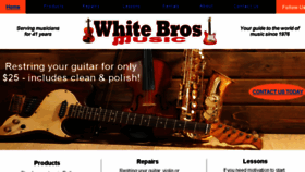 What Whitebrosmusic.com website looked like in 2018 (5 years ago)
