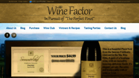 What Winefactor.com website looked like in 2018 (5 years ago)