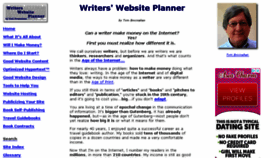 What Writerswebsiteplanner.com website looked like in 2018 (5 years ago)