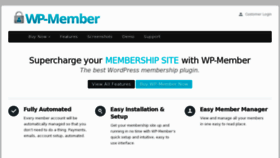 What Wp-member.com website looked like in 2018 (5 years ago)