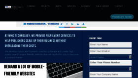 What Whiztechnology.in website looked like in 2018 (7 years ago)