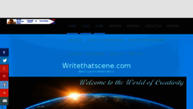 What Writethatscene.com website looked like in 2018 (5 years ago)