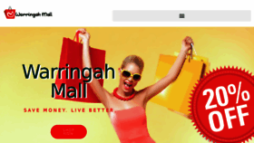 What Warringahmall.com.au website looked like in 2018 (5 years ago)